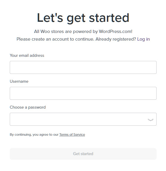 you will receive an email from WooCommerce to activate your account, please follow the steps on this email to complete activation.